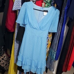 Short dress , blue , size 3/4